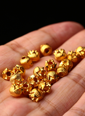 黄金色莲花隔珠腰珠顶珠