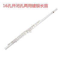 SUZUKI (MUSIQUE) C tone flute 16 holes closed holes silver plated long flute instrument beginner flute student adult