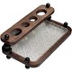 Retro solid wood bathroom no-punch toilet toothbrush holder