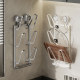 Suction cup pot cover rack wall-mounted punch-free kitchen storage rack multi-functional storage rack cutting board rack multi-layer chopping board rack