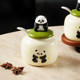 Panda Ceramic Seasoning Jar Set Home Kitchen Seasoning Salt Jar Seasoning Box Seasoning Box Housewarming Gift Box
