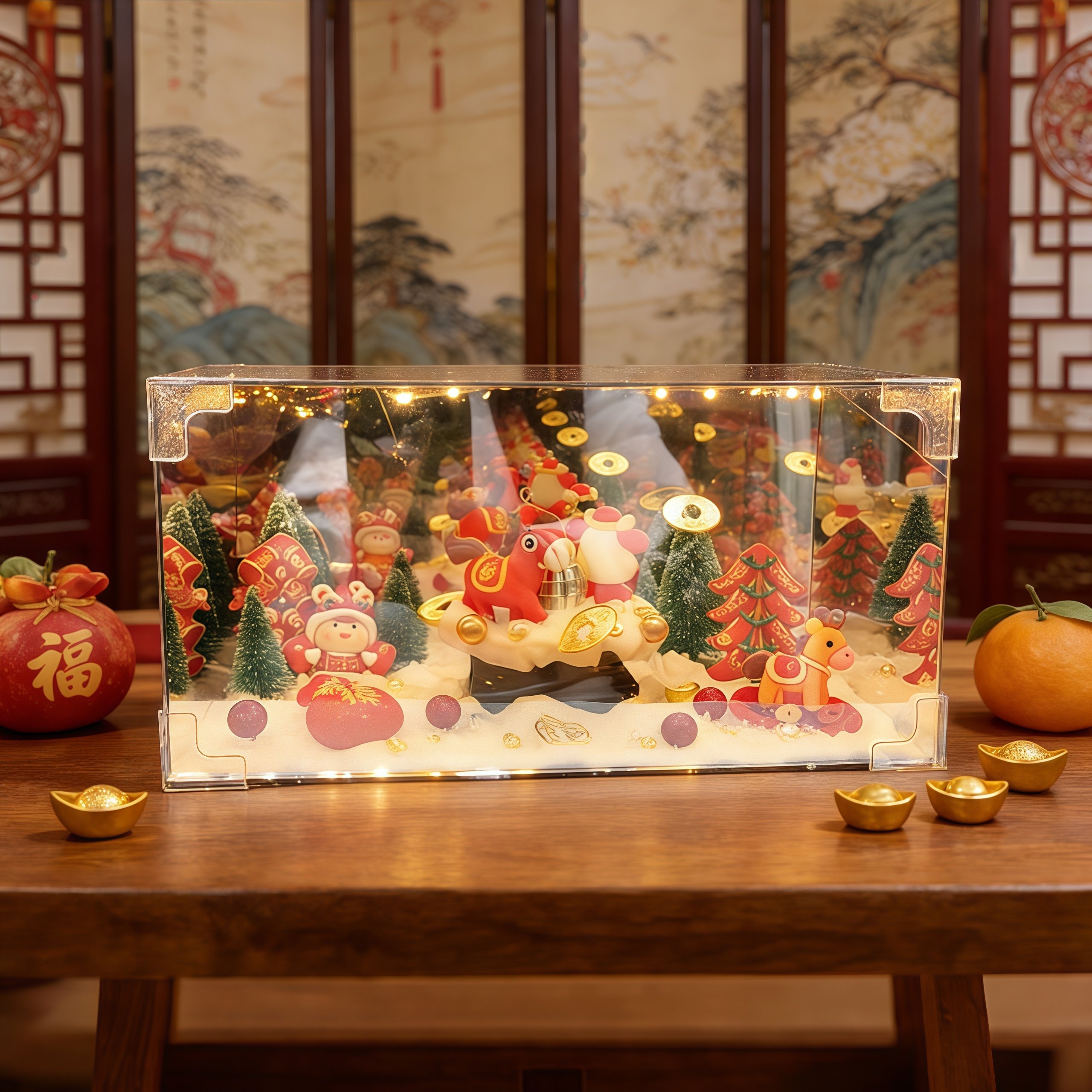 新年招财款旋转魔方镜子小夜灯手工DIY材料包摆件创意送新年礼物,淘宝优惠券,粉丝福利购,淘宝优惠卷