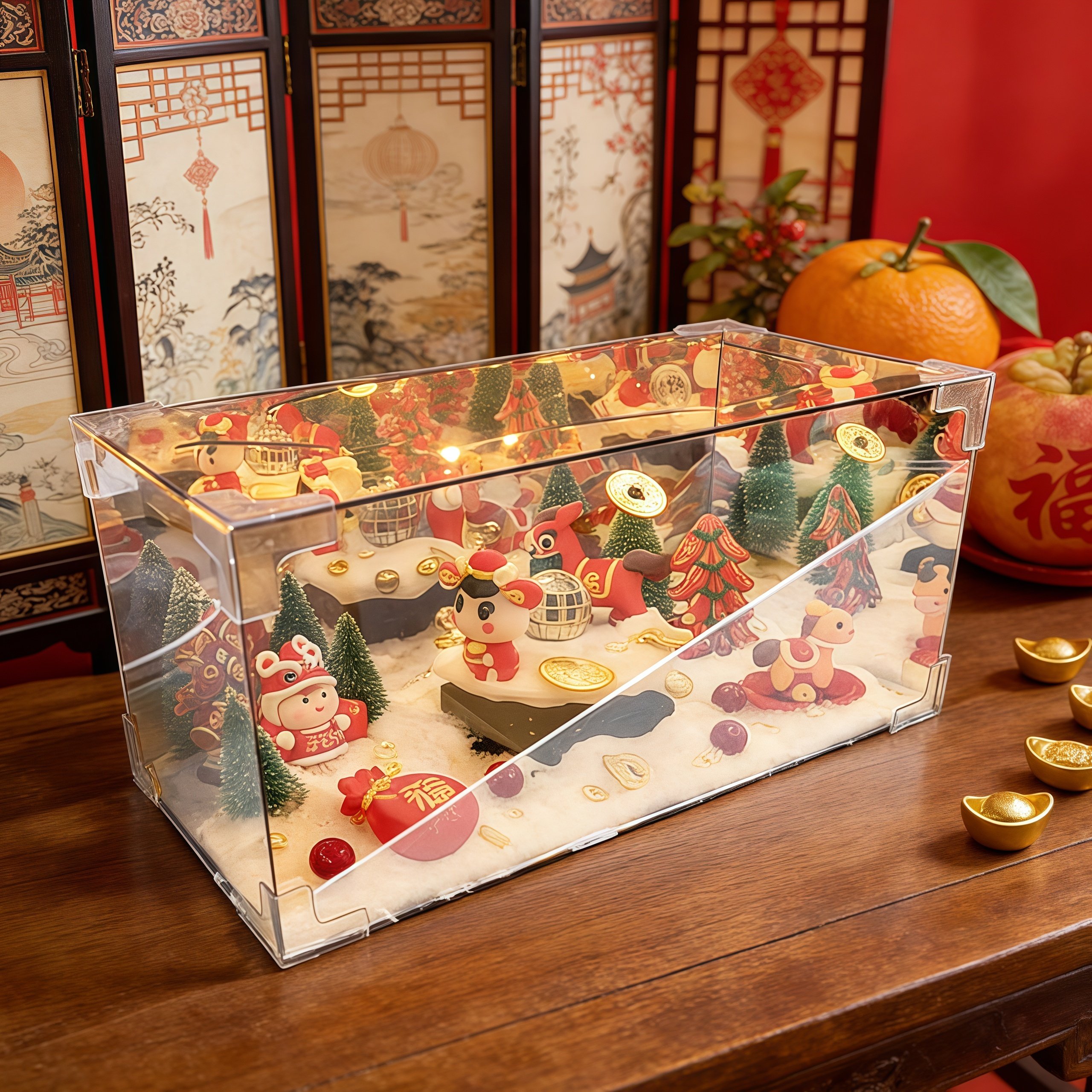 新年招财款旋转魔方镜子小夜灯手工DIY材料包摆件创意送新年礼物,淘宝优惠券,粉丝福利购,淘宝优惠卷