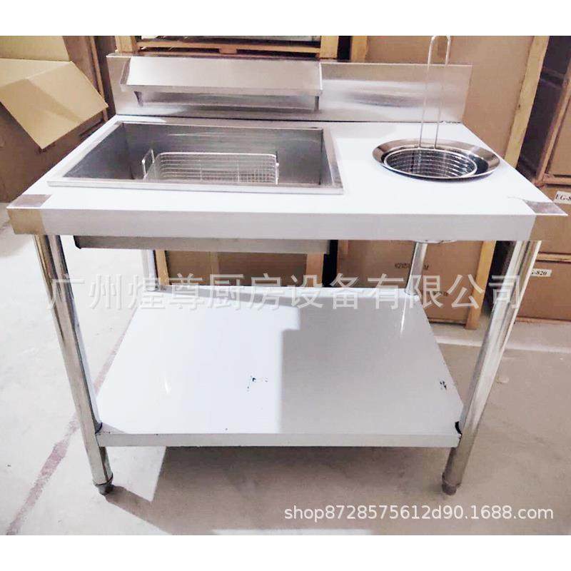 商用1米手动裹粉台立式不锈钢可拆装裹粉操作台炸鸡汉堡连锁新品,淘宝优惠券,粉丝福利购,淘宝优惠卷
