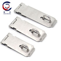 Chuchang Stainless Steel Lock Plate Security Door Buckle Insurance Bolt Buckle Security Door Catch Widening Lock Card 3 Inch (5)