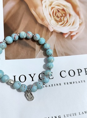 新款古风双圈竹节手串民族风复古蝴蝶手链清冷高级感百搭手链