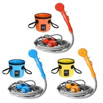 Outdoor Collapsle Water Bucket Bag Camping Shower Water Pu
