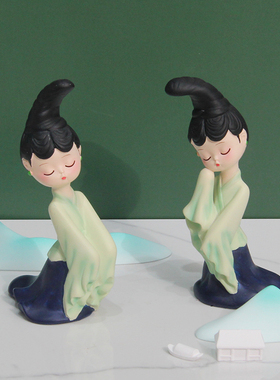 恋家彩树脂装饰摆件新中式