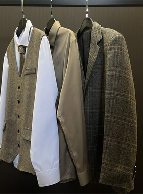 男装合集样板间衣帽间轻奢男士西服外套上衣道具陈列衣柜装饰软装