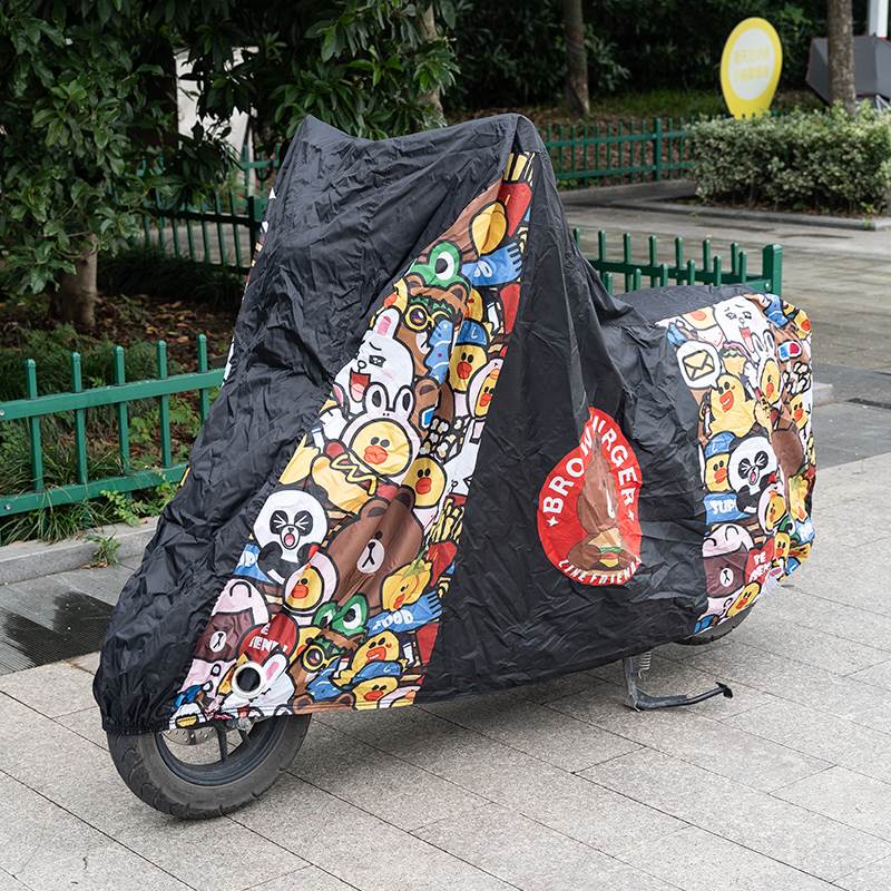 电动车车罩动季全罩电瓶车防尘防雨加厚车套通用自行车车衣遮雪罩-图3