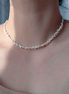 A.DHepburn巴洛克珍珠锁骨链轻奢