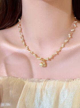 A.DHepburn小众珍珠项链新款
