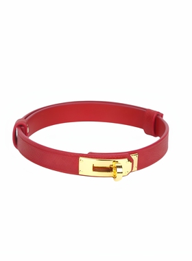 灼欲真皮puppy项圈颈环锁骨链