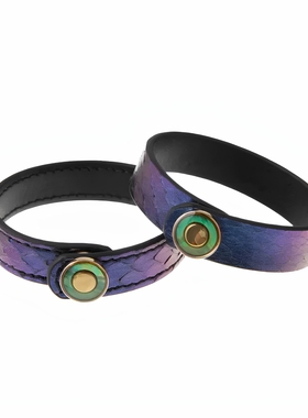 灼欲* 真皮贝母手环PUPPY蛇皮手链小众简约设计情侣礼物饰品