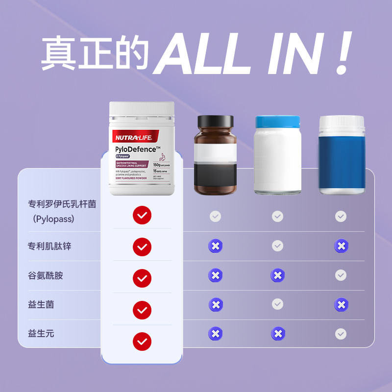 Nutralife纽乐小白瓶pyl益生菌养胃粉pylopass罗伊氏乳杆菌正品