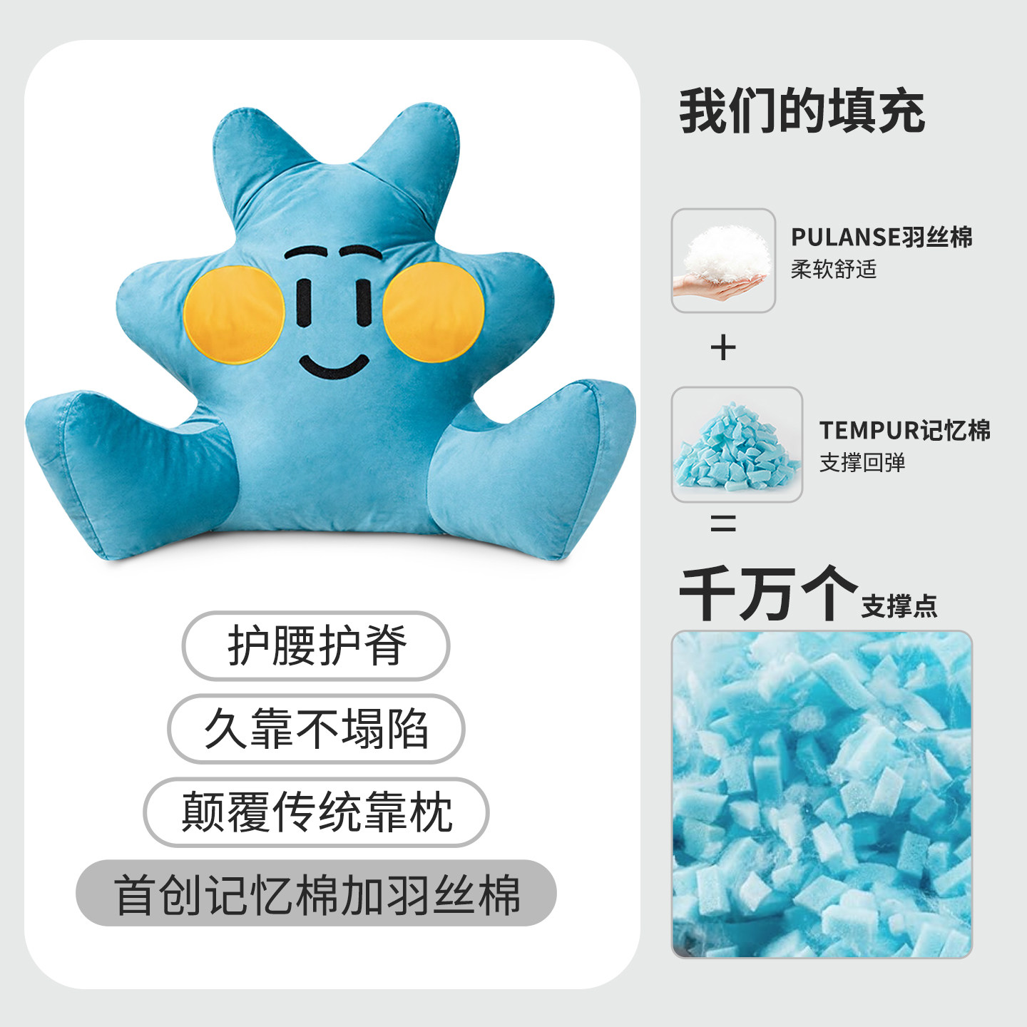 儿童床头靠垫床上阅读软包沙发靠背神器男女孩看书榻榻米飘窗靠枕,淘宝优惠券,粉丝福利购,淘宝优惠卷