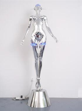 大型欧式人物玻璃钢雕塑会所酒店餐吧KTV发光道具装饰落地摆件