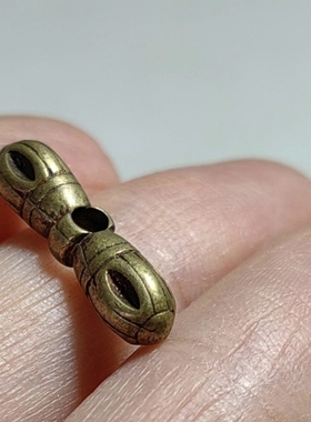 藏式元素文玩手串项链配饰配件白铜复古做旧背云配珠散珠卡子挂坠