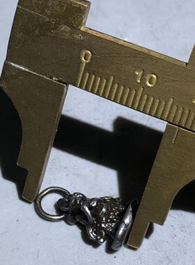 藏式手工复古工艺天铁托甲大威德卡子侧挂吊坠文玩佛珠手串挂件