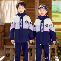 Primary school childrens submachine clothing winter new children suit three sets of first grade school uniforms for kindergarten spring and autumn