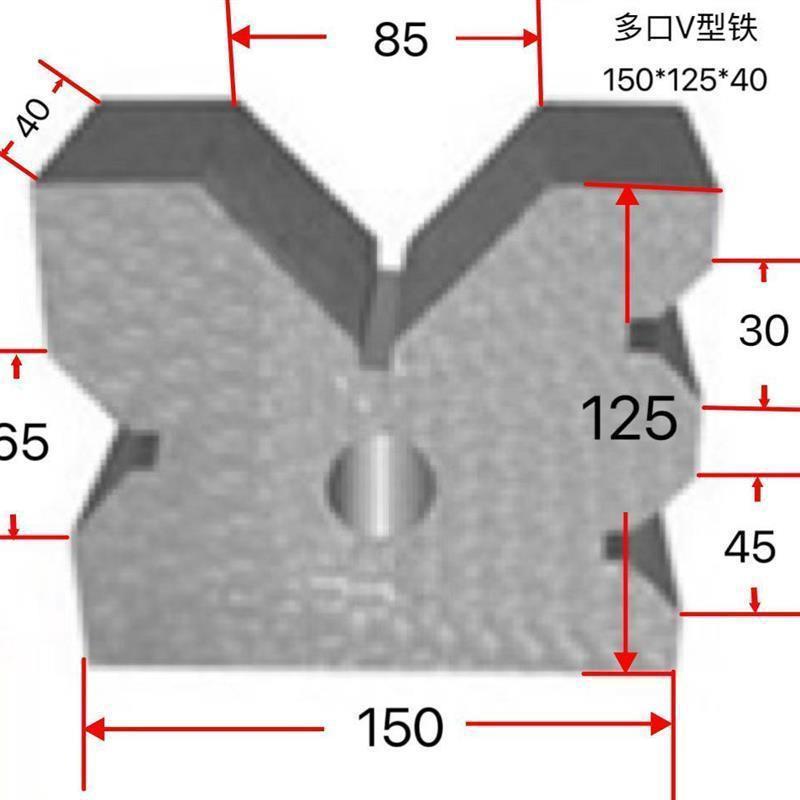 精密铸铁v型架90度钳工划线v型铁轴类检测v型块夹具校正v形铁块 - 图2