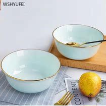 1pcsCeladon Soup Bowl Salad Bowl Food Container Western