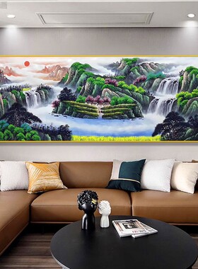 富瑞装饰画沙发装饰画中式山水画