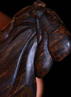 沉水级文莱软丝老料沉香雕件【袋】沉香吊坠挂件手把件文玩