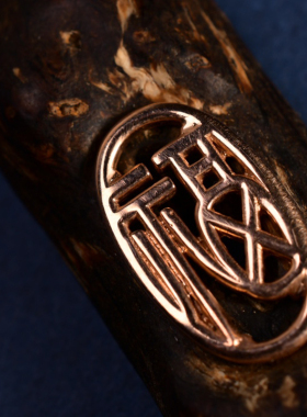 达拉干瘤疤沉水级镶金福牌沉香吊坠挂件男女款文玩保真吊坠