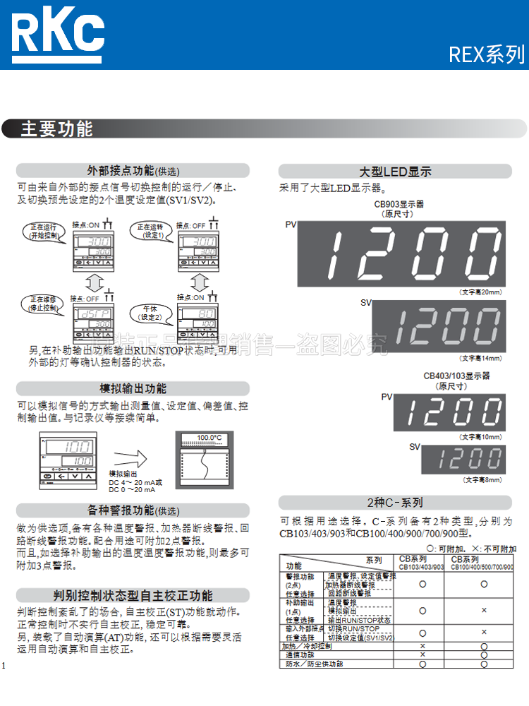 理化RKC温控仪REX-C400 FK02-M*AN V*EN继电器输出C700固态C100 K - 图0