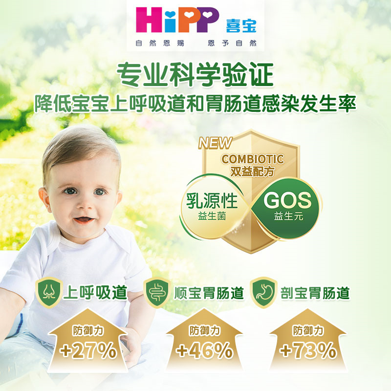 HiPP喜宝荷兰至臻版有机益生菌幼儿儿童学龄前成长奶粉3段1-6岁