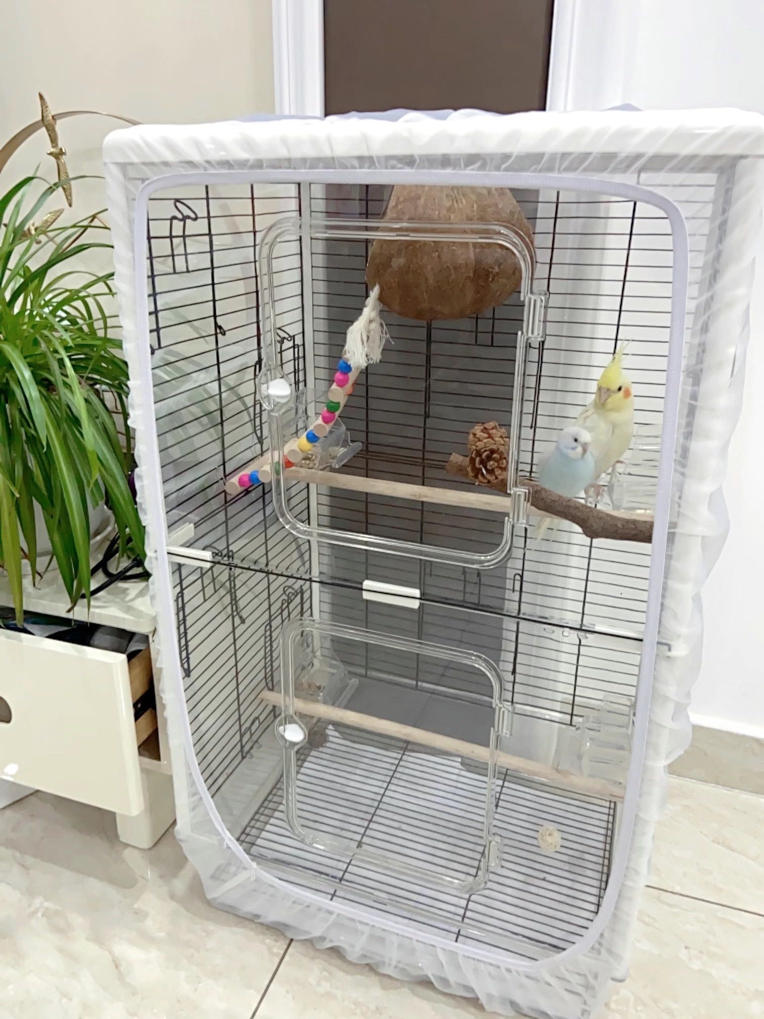 鸟笼防溅网鸟笼防飞羽网鸟笼防蚊网防甩食网，大小尺寸都可以定制,淘宝优惠券,粉丝福利购,淘宝优惠卷