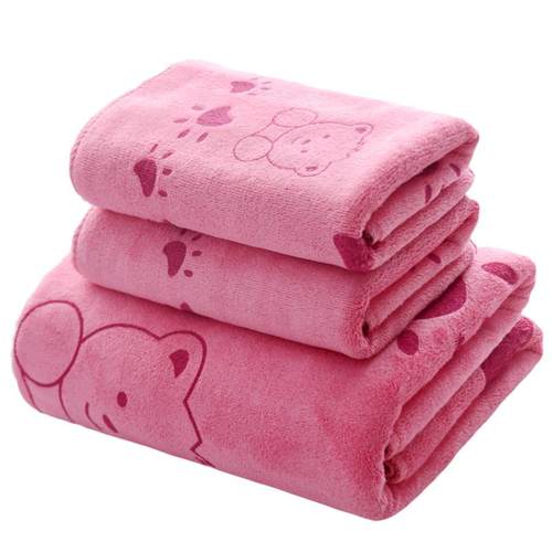 3PCS Shower Towels Bath Towel Men Women Towels Bathing Hotel - 图3