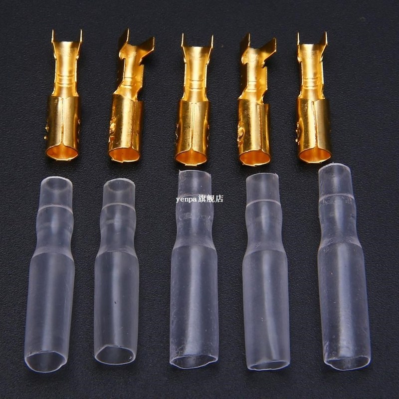 70 Set Mayitr 3.9mm Motorcycle Bullet Wire Connector Male Fe-图0