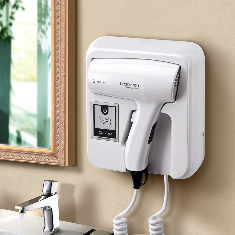 博莎朗酒店宾馆浴室壁挂式电吹风挂壁干发器机家用挂墙壁挂吹风筒,淘宝优惠券,粉丝福利购,淘宝优惠卷