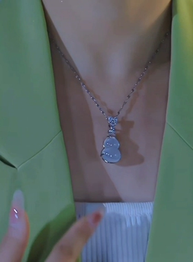 2026新款爆款气质女士白色葫芦项链轻奢高级感时尚百搭锁骨链精致