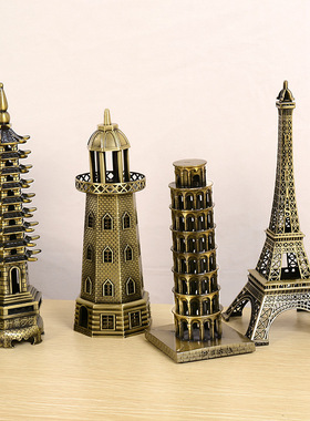 复古巴黎埃菲尔铁塔金属