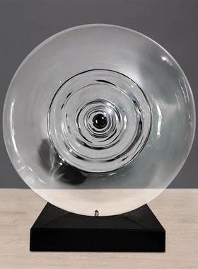 铂晶透明树脂雕塑创意家具摆件户外抽象人物仿水晶工艺艺术品定制