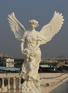 欧式人物石膏像门头摆件四季大型树脂玻璃钢艺术模型落地花园雕塑