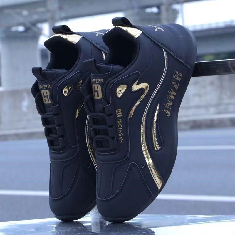 鞋子男春季新款皮面防水运动鞋潮流百搭休闲老爹鞋软底防滑跑步鞋,淘宝优惠券,粉丝福利购,淘宝优惠卷