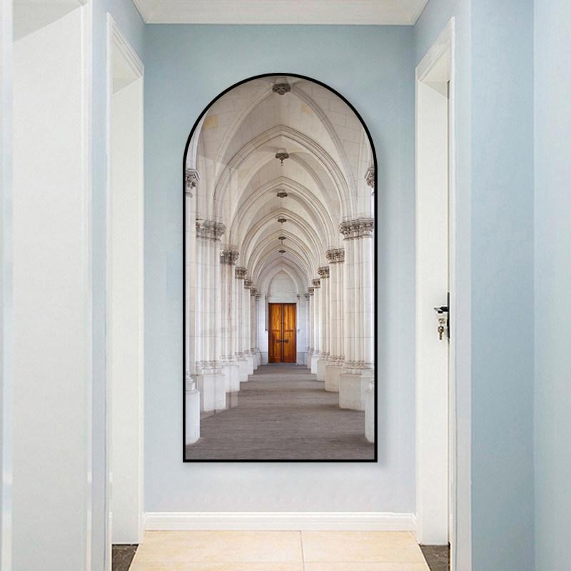 现代轻奢玄关走廊装饰画s拱门形状空间建筑几何挂画酒店宾馆墙壁,淘宝优惠券,粉丝福利购,淘宝优惠卷