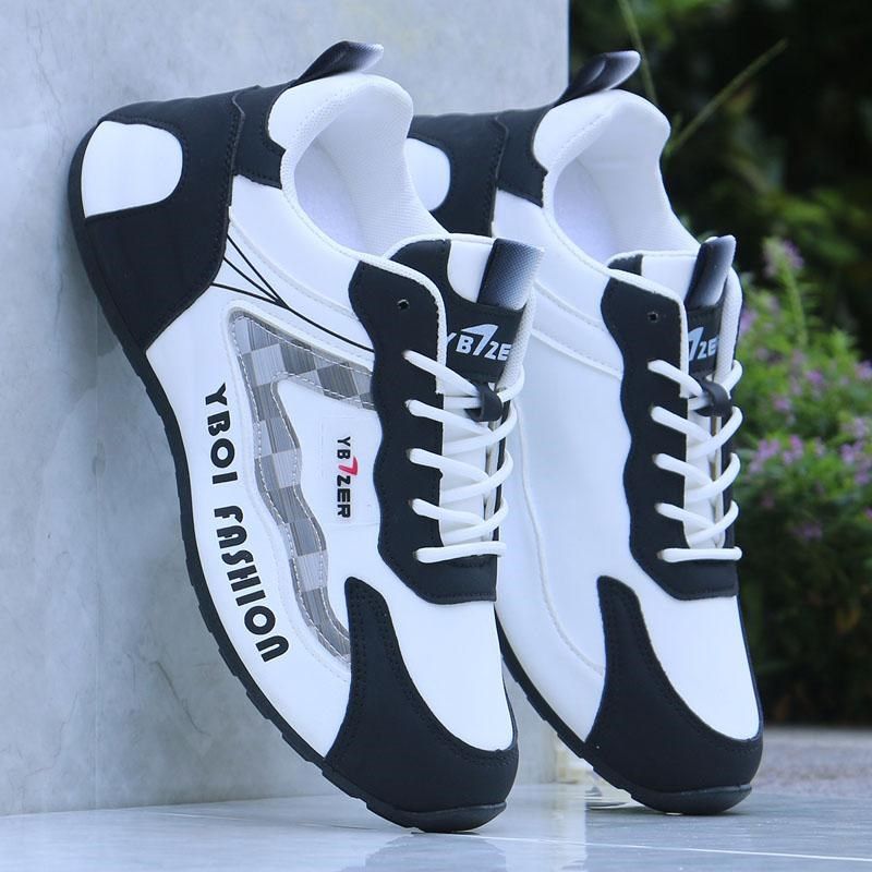 鞋子男春季新款皮面防水运动鞋潮流百搭休闲老爹鞋软底防滑跑步鞋,淘宝优惠券,粉丝福利购,淘宝优惠卷