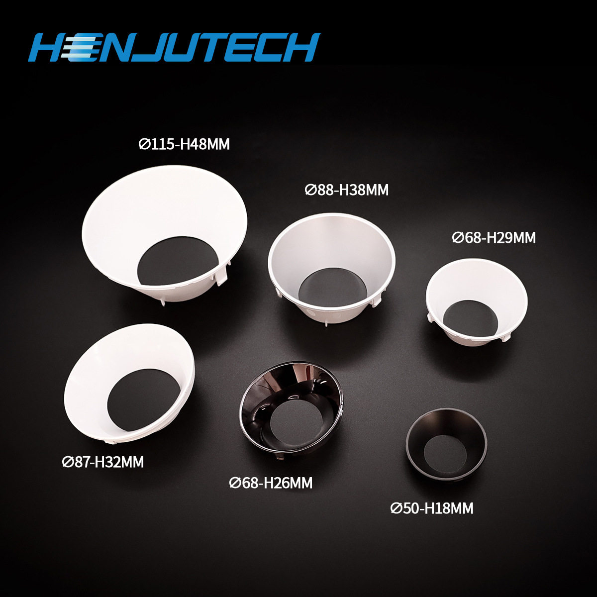 led灯具配件防眩罩反光杯斜口筒灯射灯商照灯具聚光灯灯罩防眩光,淘宝优惠券,粉丝福利购,淘宝优惠卷