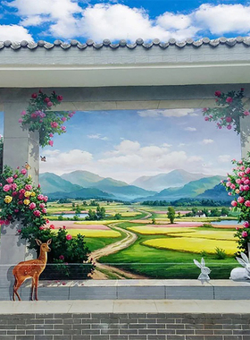 潜江墙绘师上门手绘墙体彩绘地库车位涂鸦3D立体浮雕壁画设计定制