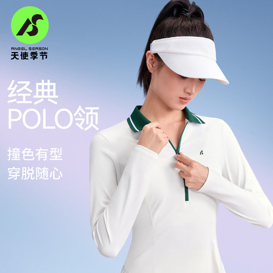Angel Season Long Sleeve Tennis Dress Women's 2025 New Autumn and Winter Beautiful Badminton Tennis Wear Sports Skirt