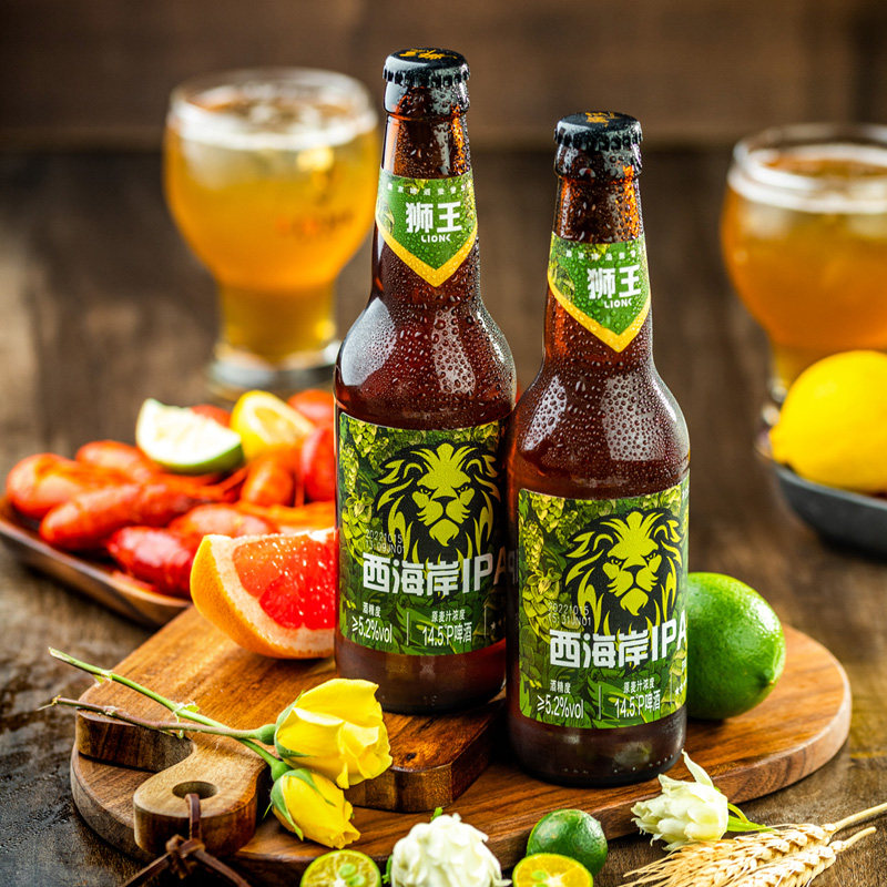 10月产燕京狮王精酿14.5度啤酒西海岸IPA330ml*12瓶燕京啤酒