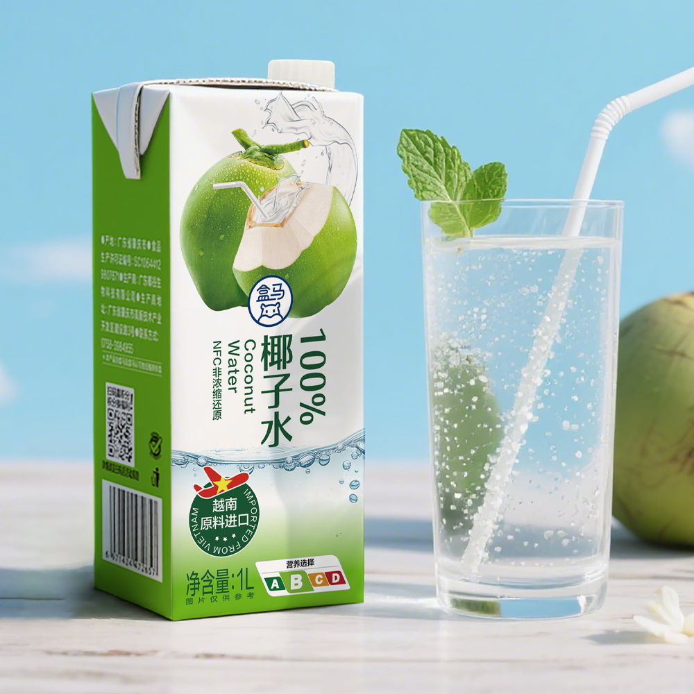 盒马100%椰子水1L纯椰子水无添加补水电解质饮料,淘宝优惠券,粉丝福利购,淘宝优惠卷