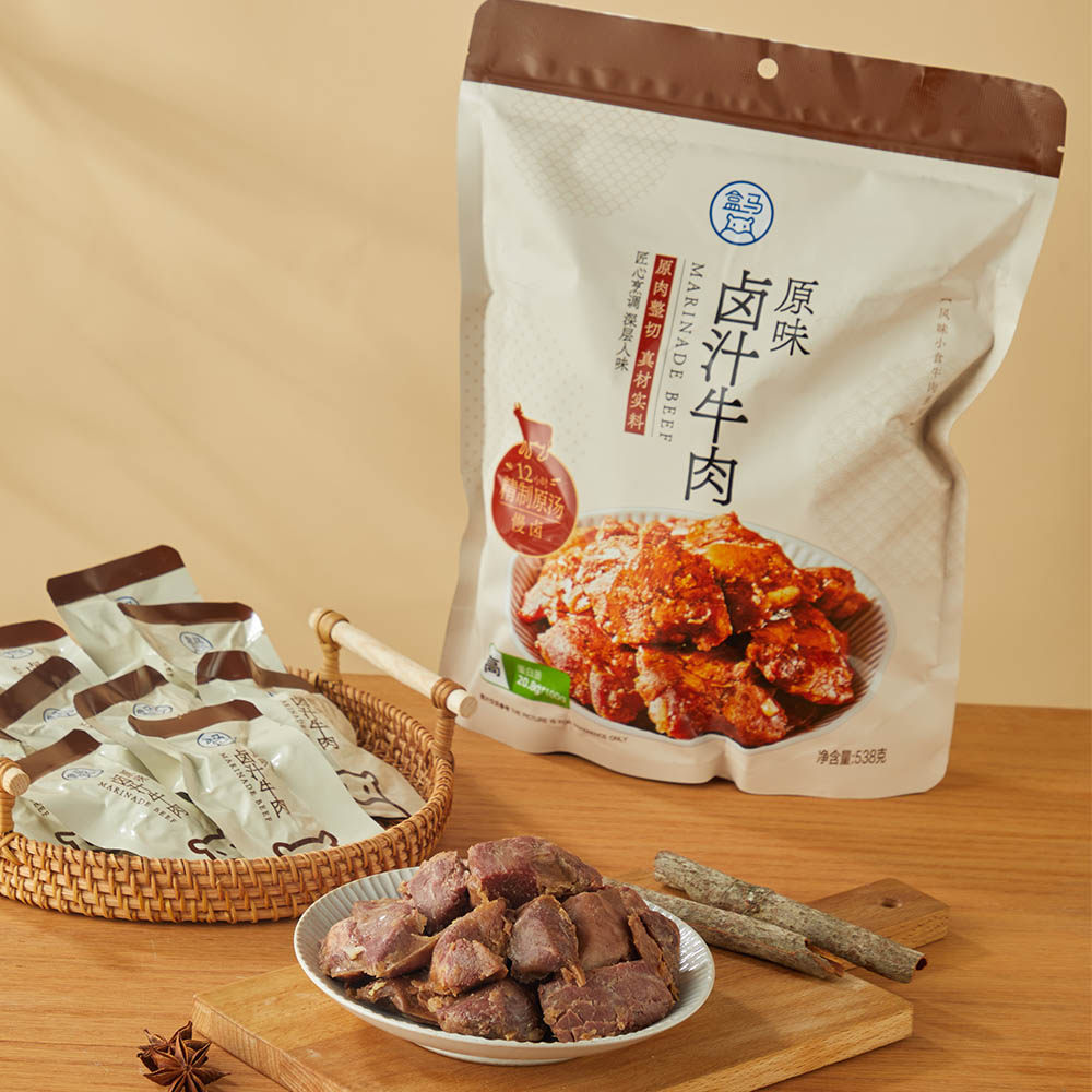 盒马MAX 卤汁牛肉(原味) 538g风味小食肉类零食