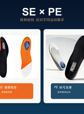 jetflow杰特福鞋垫碳板篮球运动碳纤维系列足弓支撑扁平足