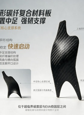 碳板支撑竞速鞋垫提升鞋子性能